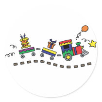 Party Train Stickers