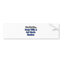 Party With A 3rd Grade Teacher Bumper Sticker