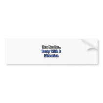 Party With A Librarian bumper stickers