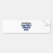 Party With A Volleyball Coach Bumper Sticker