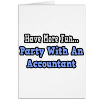 Party With An Accountant Cards