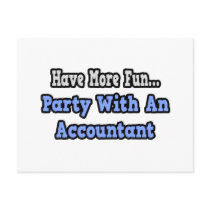 Party With An Accountant Post Cards