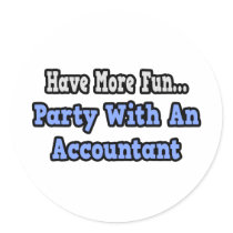 Party With An Accountant Sticker