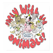 PARTY WITH THE ANIMALS posters