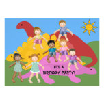 Party With The Dinos Birthday 5x7 Invitation
