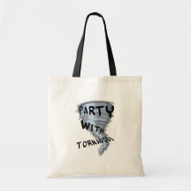 Party With Tornadoes Canvas Bags