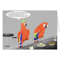 "Partying Parrotheads" Greeting Card by jaartist28 "Partying Parrotheads" Greeting Card