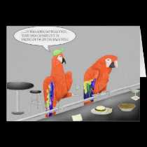 "Partying Parrotheads" Horizontal Card cards