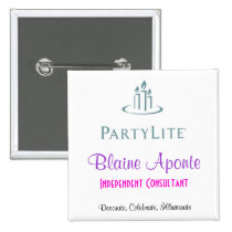 Partylite Name Badge buttons