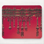 Parure with bell pendants mouse pad