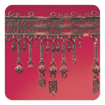 Parure with bell pendants sticker