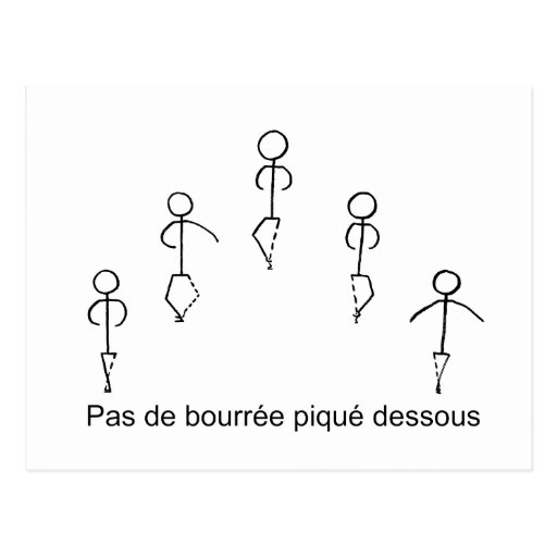 Pas de bourree postcard Zazzle