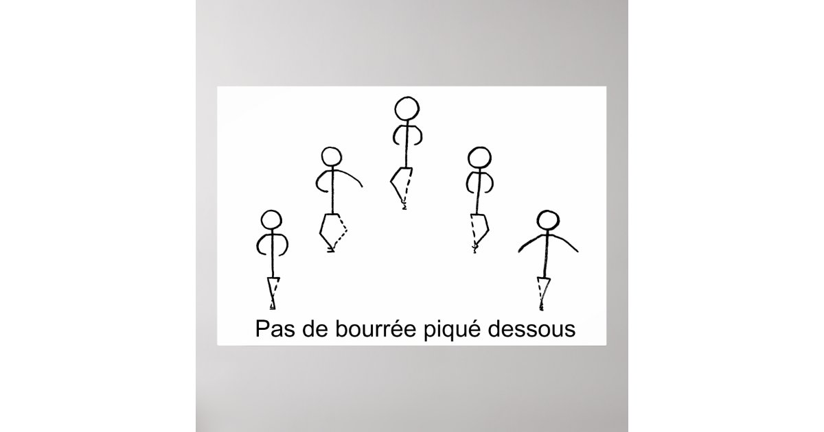 Pas de Bourree Poster Zazzle