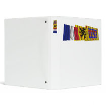 Pas-de-Calais, Nord-Pas-de-Calais & France flags 3 Ring Binder