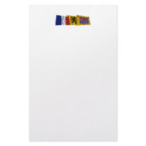Pas-de-Calais, Nord-Pas-de-Calais & France flags Stationery Paper