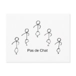 Pas de chat postcards