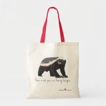 Pas Un Honey Badger Tote Tote Bag
