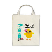 Pasadena CA Chick 1 Canvas Bag