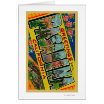 Pasadena, California - Large Letter Scenes Greeting Cards