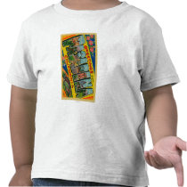 Pasadena, California - Large Letter Scenes Tee Shirts