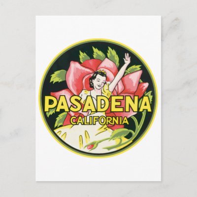 Vintage Suitcase Stickers on Pasadena California Vintage Luggage Label Post Cards From Zazzle Com