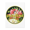 Pasadena California Vintage Luggage Label postcards