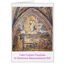 Paschalis Scida In Dominica Resurrectionis Greeting Card