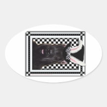 Pascua - algún conejito le ama - Schnauzer Colcomanias De Ovaladas