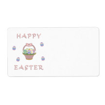 Pascua feliz etiquetas de envío