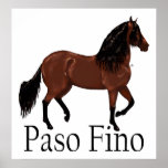 Paso Fino Bay "Paso Fino" Horse posters