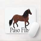 standard_mousepad - Show off your Paso Fino horse passion with this Bay Paso horse with the words "Paso Fino' underneath it. Paso Fino lovers will enjoy this design on their favorite Paso t-shirt, sweatshirt or other Paso gift item.