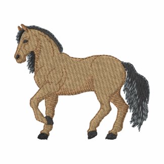 embroidered paso fino horse design