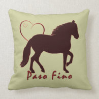 Paso Fino Hearts Throw Pillows