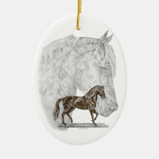 Paso Fino Horse Art - Christmas Tree Ornament