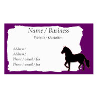 Paso Fino Horse Banner Profile Business Card