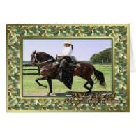 Paso Fino Horse Blank Christmas Card