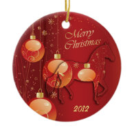 Paso Fino Horse Christmas Joy Christmas Ornaments