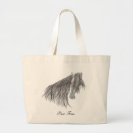 Paso Fino Horse Drawing Tote Bags