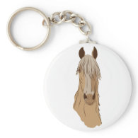 Paso Fino Horse Face Keychain