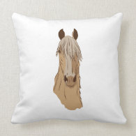 Paso Fino Horse Face Throw Pillows