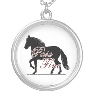 Paso Fino Horse Silhouette necklace