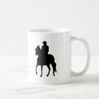Paso Fino Horse Silhouette Rider Coffee Mugs