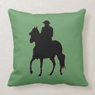 Paso Fino Horse Silhouette Rider Pillows