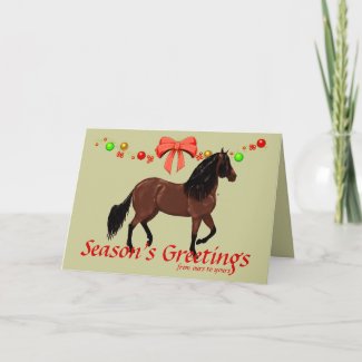 paso fino season's greeting christmas card