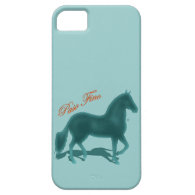 Paso Fino Teal Silhouette Shadow iPhone 5 Cases