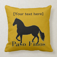 Paso Finos - Personalize It Throw Pillow