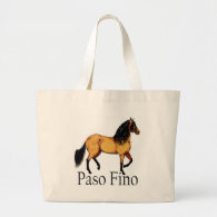 Paso Horse Buckskin Paso Fino Canvas Bags