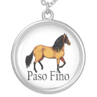 Paso Horse Buckskin Paso Fino Custom Necklace