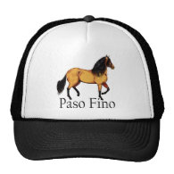 Paso Horse Buckskin Paso Fino Trucker Hats