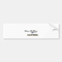 Paso Robles California City Classic Bumper Stickers